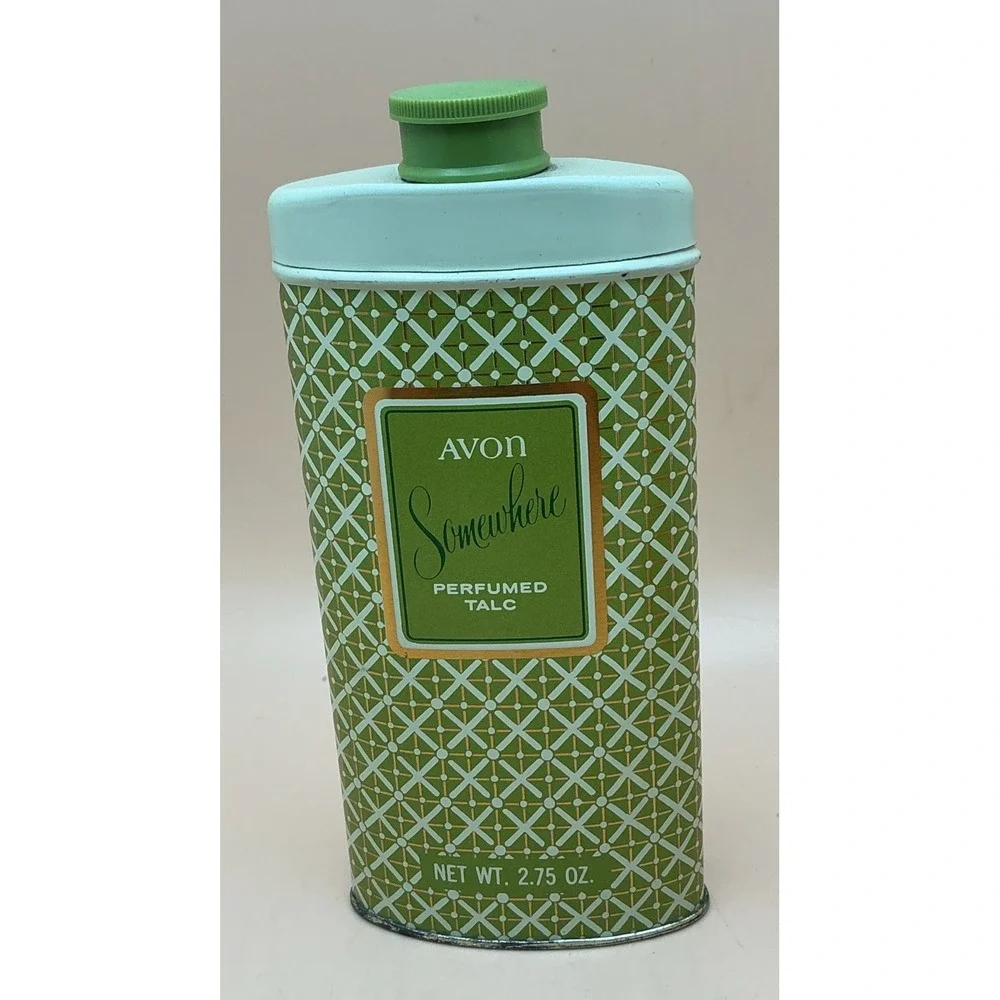 Vintage Avon Perfumed Talc Empty Tins;‎ 